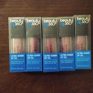 Lot of 5 
beauty 360 
Ultra Sheer Lip Oil 
New